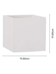 BHS White Montilla Up Down Paintable Plaster Wall Light - Image 4 of 5