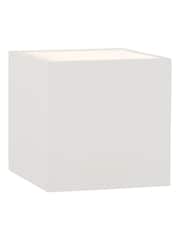 BHS White Montilla Up Down Paintable Plaster Wall Light - Image 5 of 5