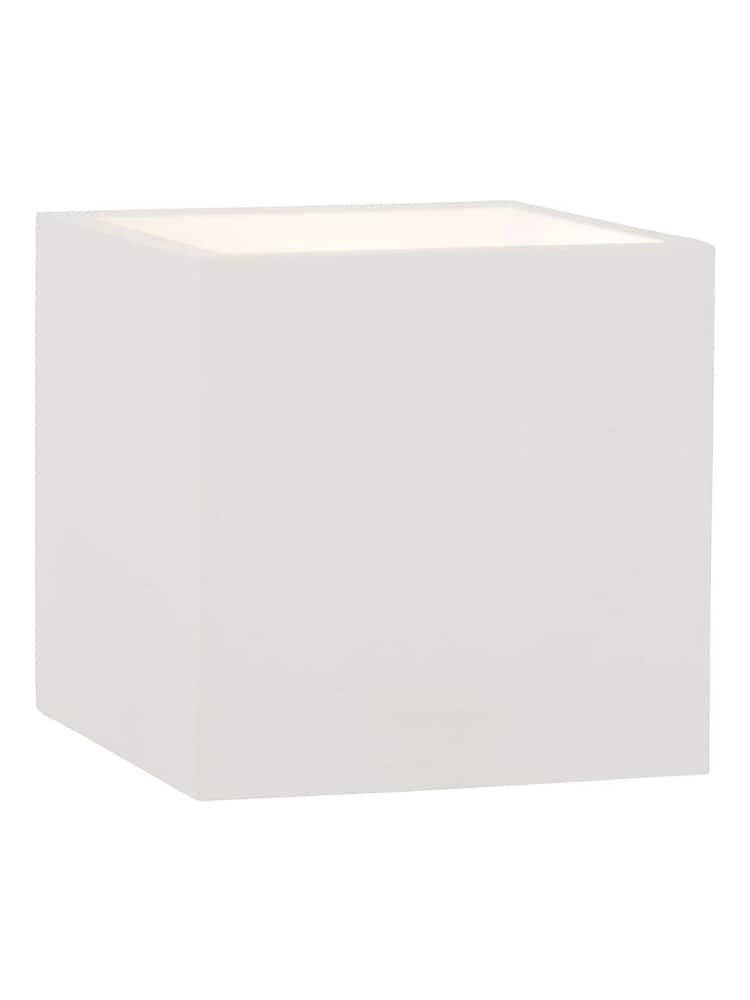 BHS White Montilla Up Down Paintable Plaster Wall Light - Image 5 of 5