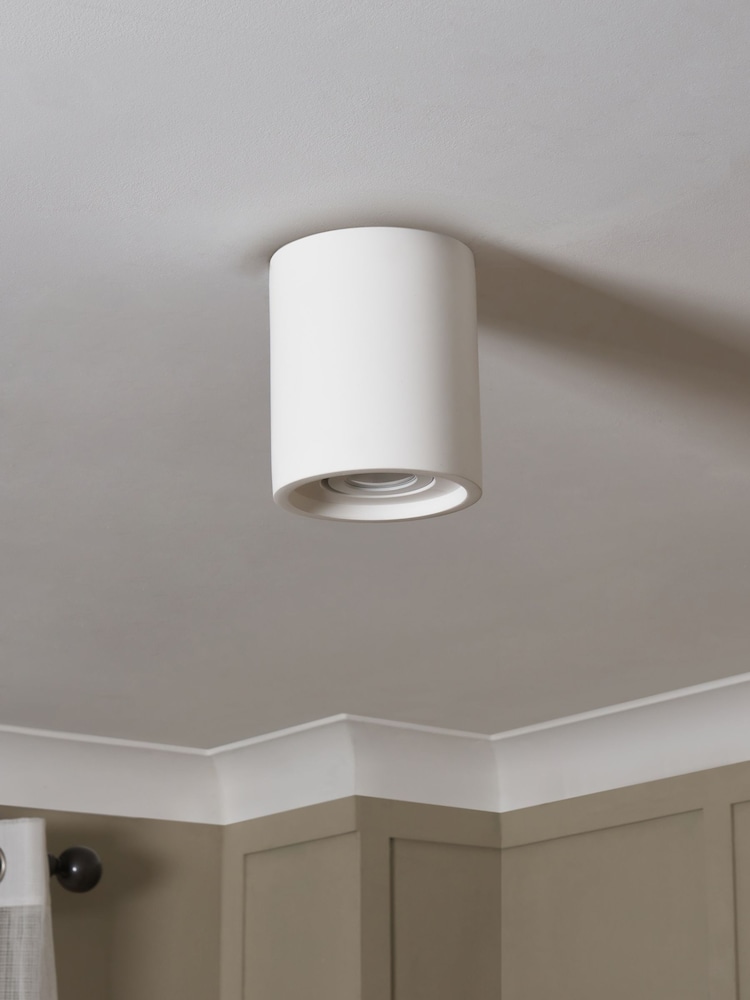 BHS White Cadiz Paintable Plaster Downlight - Image 2 of 5