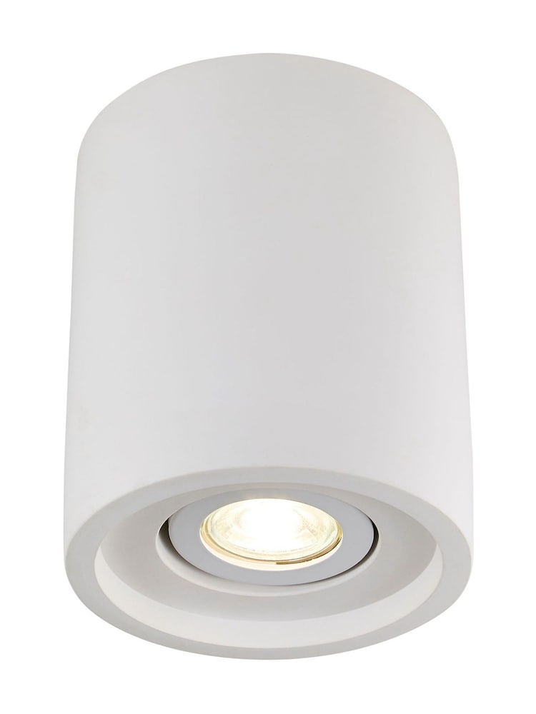 BHS White Cadiz Paintable Plaster Downlight - Image 5 of 5