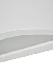 BHS White Baza Up Down Paintable Plaster Wall Light - Image 6 of 6