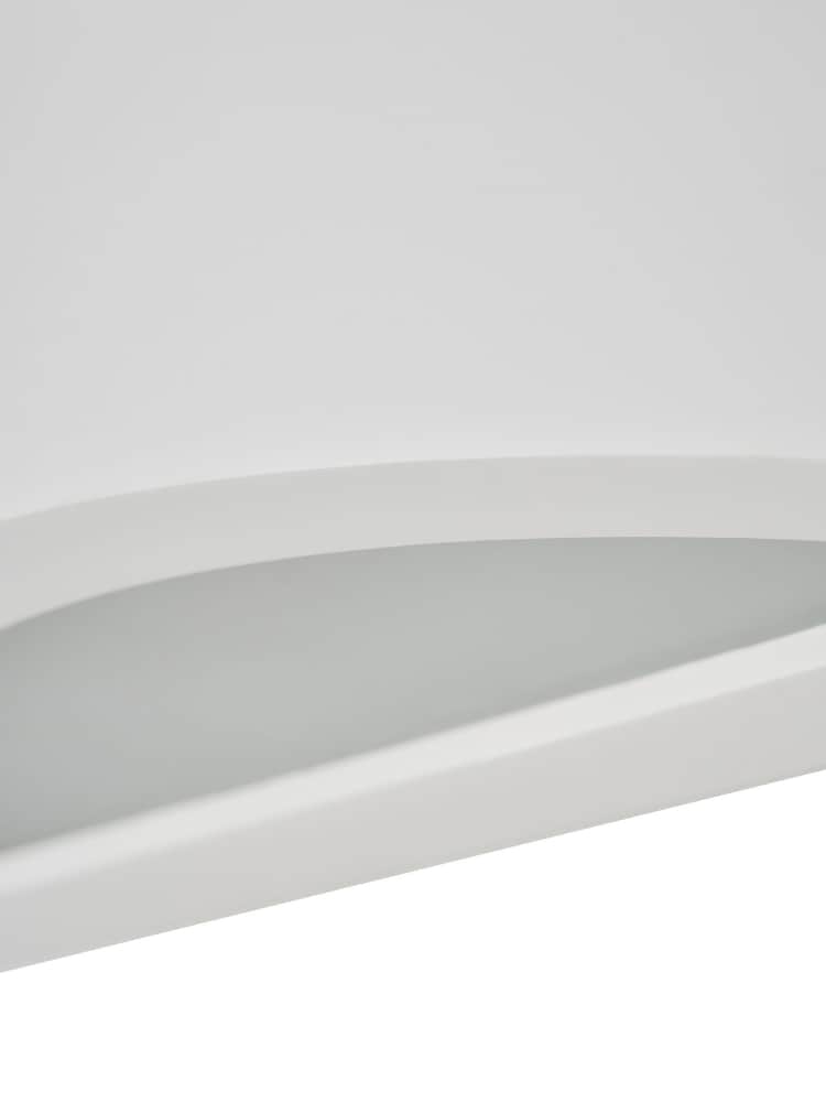 BHS White Baza Up Down Paintable Plaster Wall Light - Image 6 of 6