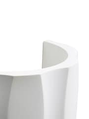 BHS White Toledo LED Up Down Paintable Plaster Wall Light - Image 3 of 3