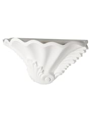 BHS White Arucas Paintable Plaster Wall Uplighter - Image 3 of 4