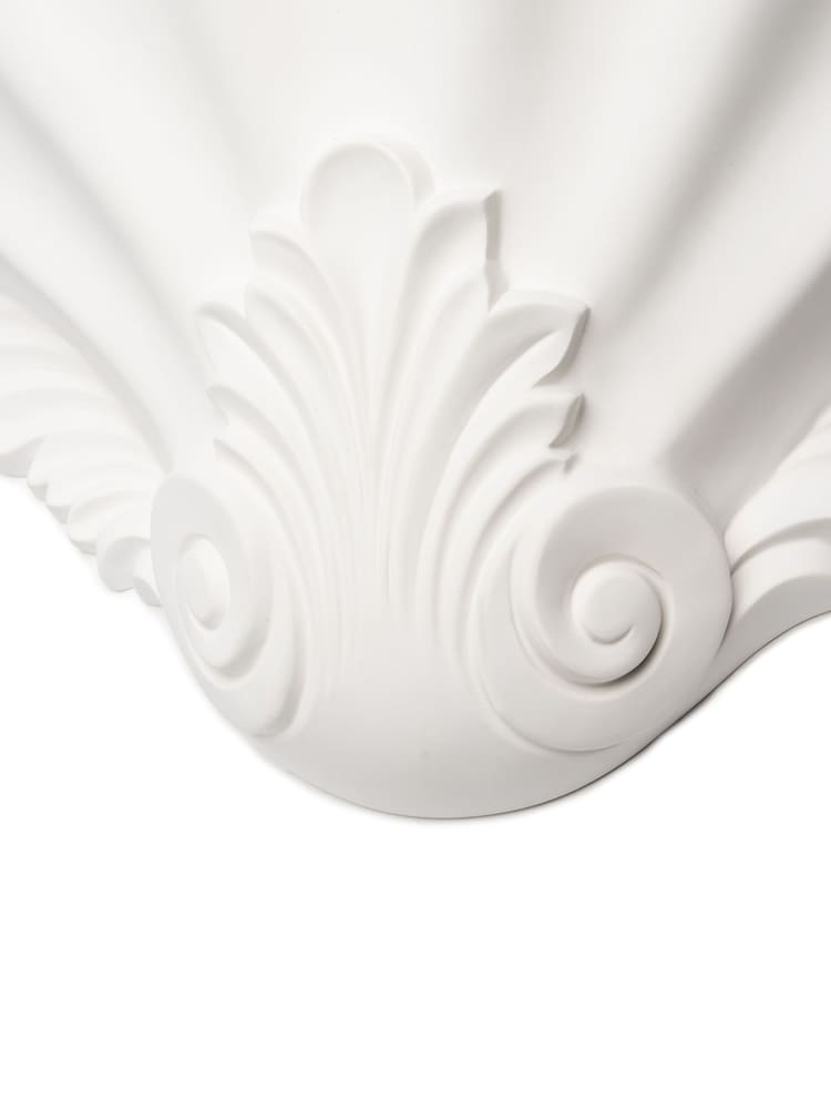 BHS White Arucas Paintable Plaster Wall Uplighter - Image 4 of 4