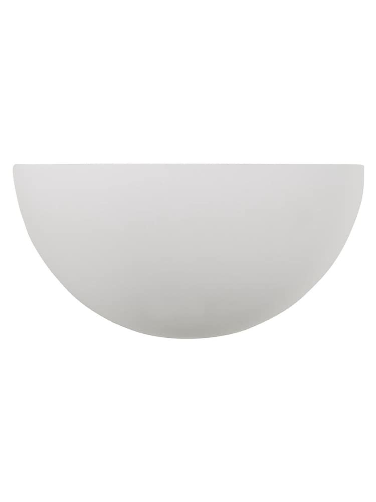 BHS White Mao Paintable Plaster Wall Qtr Uplighter - Image 6 of 6