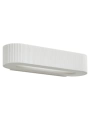 BHS White Getxo Paintable Plaster Wall Uplighter - Image 6 of 7