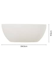 BHS White Rhonda Paintable Plaster Wall Uplighter - Image 4 of 6