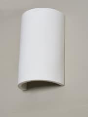BHS White Martos Up Down Paintable Plaster Wall Light - Image 2 of 7