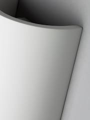 BHS White Martos Up Down Paintable Plaster Wall Light - Image 7 of 7