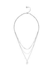 Mint Velvet Silver Tone Layered Necklace - Image 1 of 3