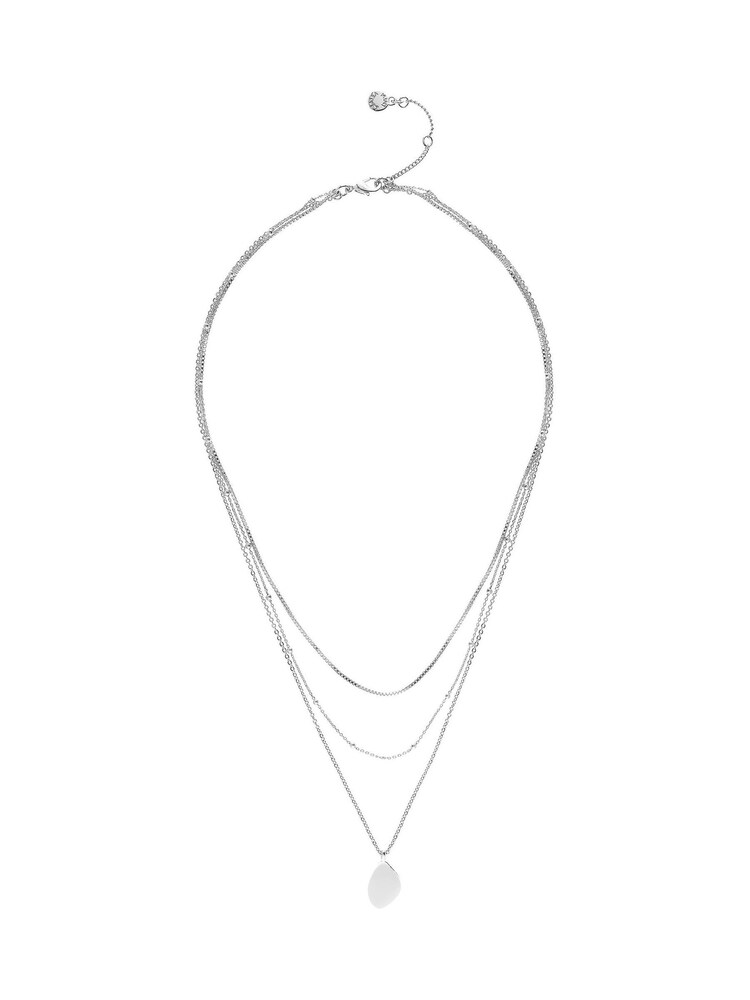 Mint Velvet Silver Tone Layered Necklace - Image 1 of 3