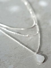 Mint Velvet Silver Tone Layered Necklace - Image 2 of 3
