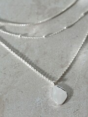 Mint Velvet Silver Tone Layered Necklace - Image 3 of 3