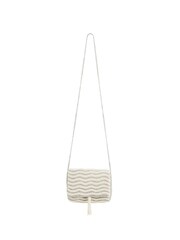 Oliver Bonas Cream Myleah Beaded Pearl Clutch Bag - Image 6 of 6