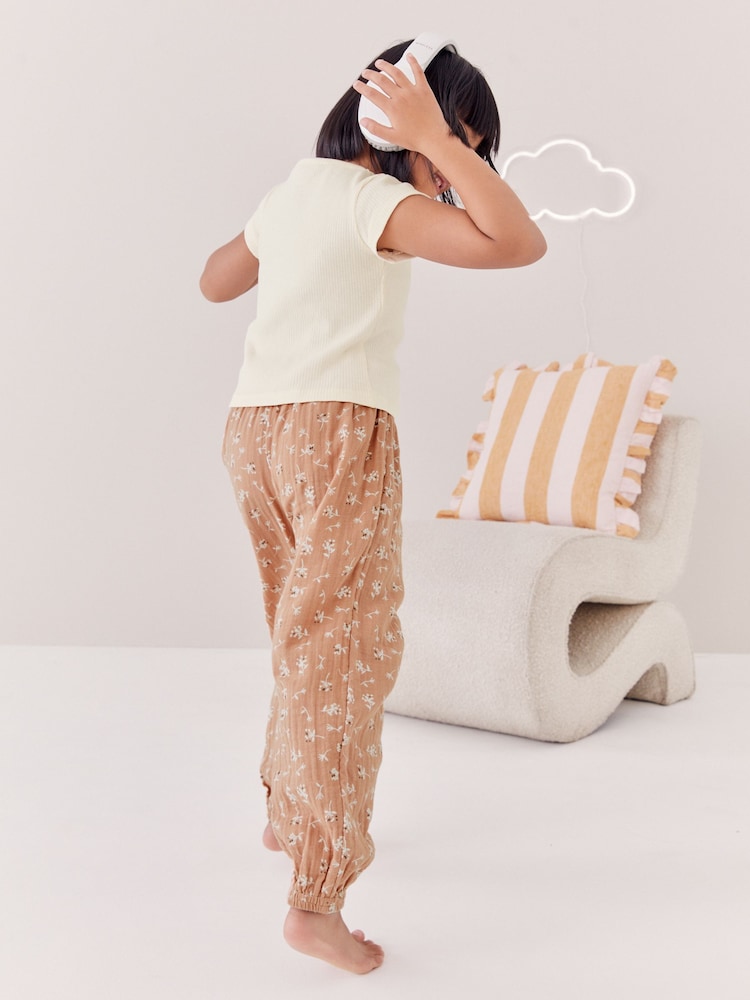 Neutral Jogger Pyjamas (3-16yrs) - Image 1 of 8