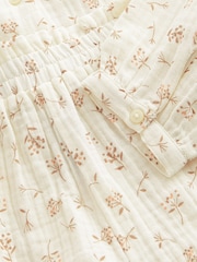 Neutral Floral Print Button Through Short Pyjamas (6-16yrs) - Image 7 of 8