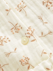Neutral Floral Print Button Through Short Pyjamas (6-16yrs) - Image 8 of 8