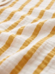 Ecru Cream/Yellow Stripe Button Through Short Pyjamas (6-16yrs) - Image 4 of 4