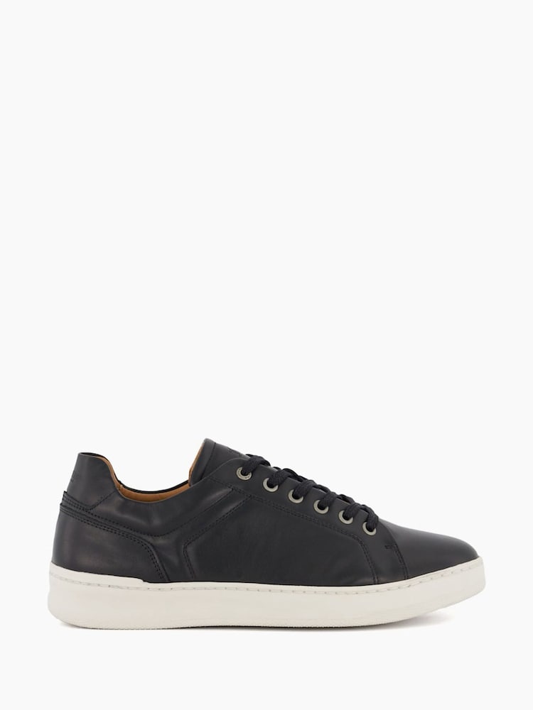 Dune London Black Toledo Clean Retro Trainers - Image 1 of 6