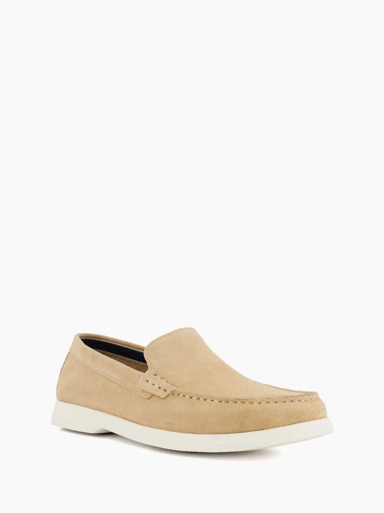 Dune London Cream Buftonn Sole Loafers - Image 3 of 6