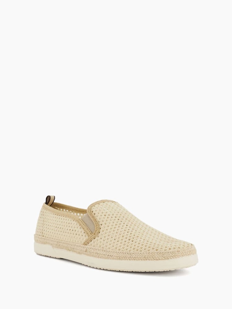 Dune London Cream Fisher Mesh Espadrilles Shoes - Image 3 of 7