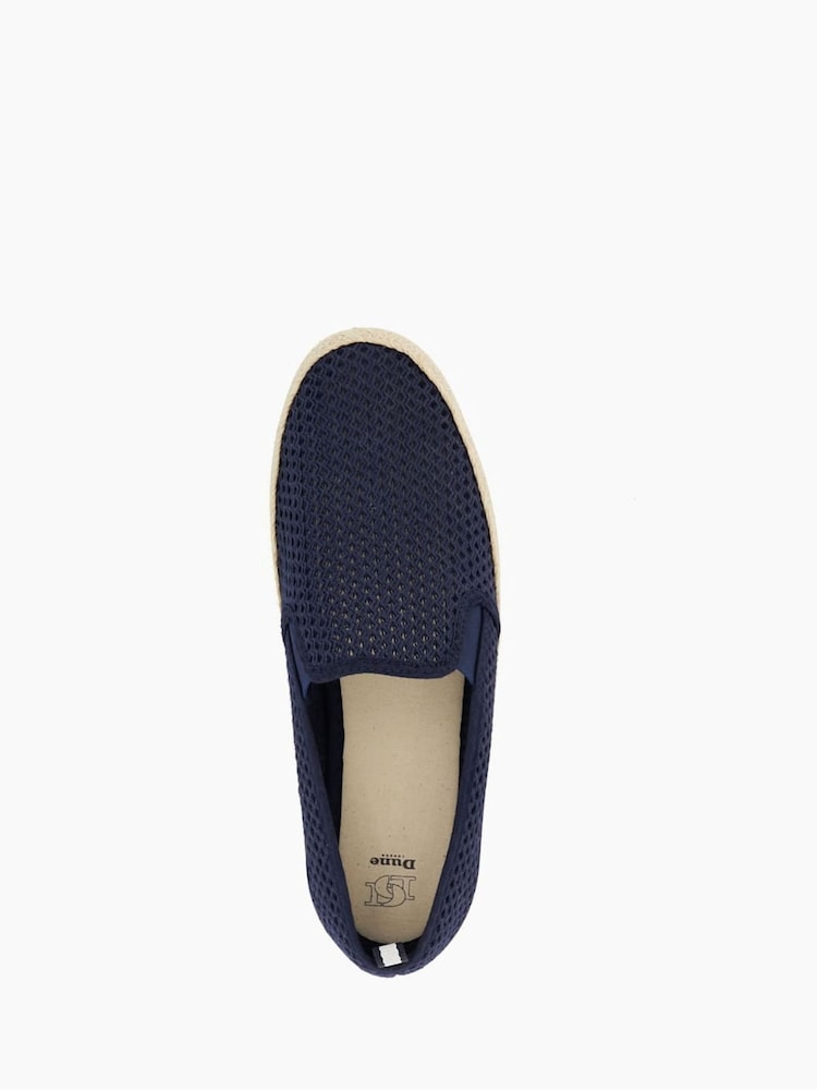 Dune London Blue Fisher Mesh Espadrilles Shoes - Image 5 of 7