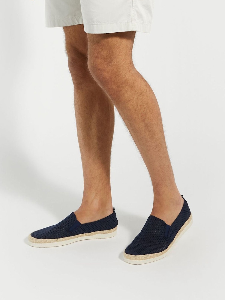 Dune London Blue Fisher Mesh Espadrilles Shoes - Image 7 of 7 Dune London Blue Fisher Mesh Espadrilles Shoes - Image 7 of 7