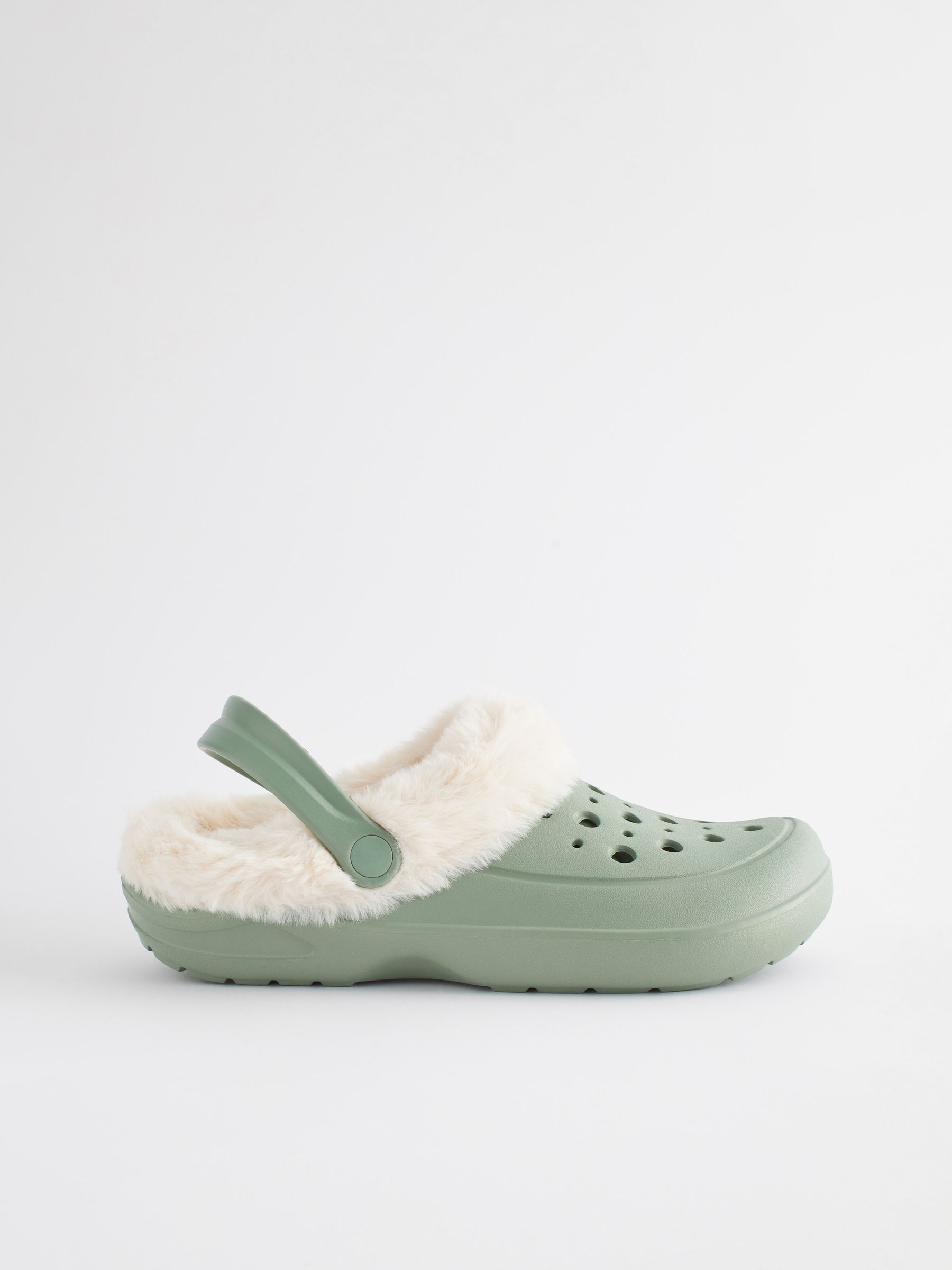 Kaufe Sie Grun Womens Faux Fur Lined Clogs Slippers bei Next Deutschland