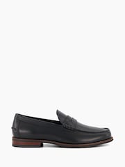 Dune London Black Chrome Samson Penny Loafers - Image 3 of 6