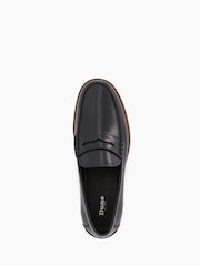 Dune London Black Chrome Samson Penny Loafers - Image 6 of 6