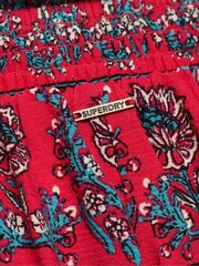 Superdry Pink Smocked Beach Shorts - Image 5 of 5