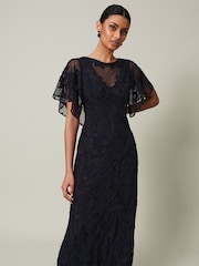 Phase Eight Blue Noelle Tapework Maxi Dress - Image 3 of 6