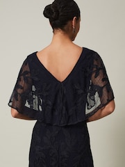 Phase Eight Blue Noelle Tapework Maxi Dress - Image 5 of 6