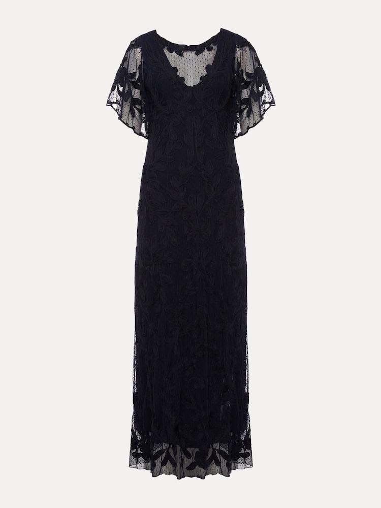 Phase Eight Blue Noelle Tapework Maxi Dress - Image 6 of 6