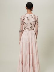 Phase Eight Pink Florence Beaded Maxi Dress - Image 2 of 6