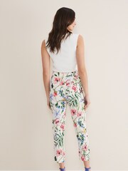 Phase Eight Natural Ulrica Floral Cigarette Trousers - Image 2 of 5