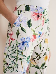 Phase Eight Natural Ulrica Floral Cigarette Trousers - Image 4 of 5