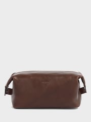 Marrón - Neceser de cuero The Toby de OSPREY LONDON - Imagen 1 de 4