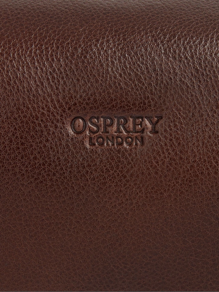 Marrón - Neceser de cuero The Toby de OSPREY LONDON - Imagen 4 de 4