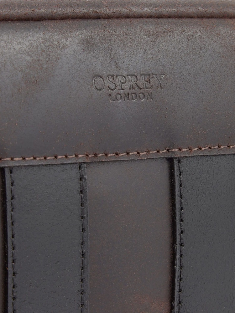Neceser negro de piel The Jenson de OSPREY LONDON - Imagen 3 de 3