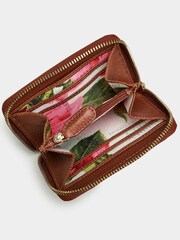 OSPREY LONDON Red The Collier Leather Zip-Round Purse - Image 3 of 3