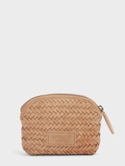 OSPREY LONDON The Joss Woven Natural Leather Coin Purse - Image 1 of 4