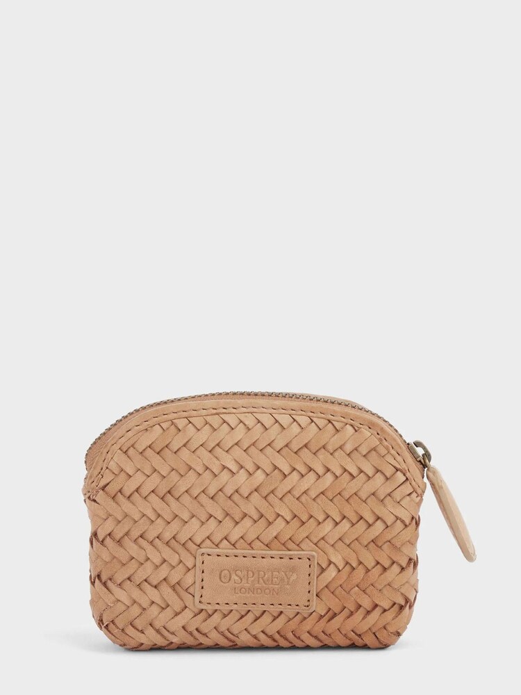 OSPREY LONDON The Joss Woven Natural Leather Coin Purse - Image 1 of 4