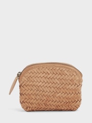 OSPREY LONDON The Joss Woven Natural Leather Coin Purse - Image 2 of 4