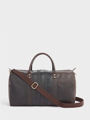 OSPREY LONDON The Jenson Leather Brown Holdall - Image 1 of 3