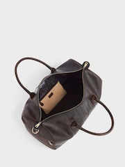 OSPREY LONDON The Jenson Leather Brown Holdall - Image 3 of 3