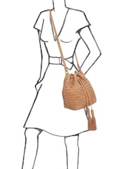 Osprey London The Joss Beuteltasche aus Leder, Natur - Bild 5 von 5