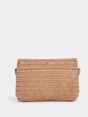OSPREY LONDON The Joss Woven Natural Leather Cross-Body Clutch - Image 2 of 4